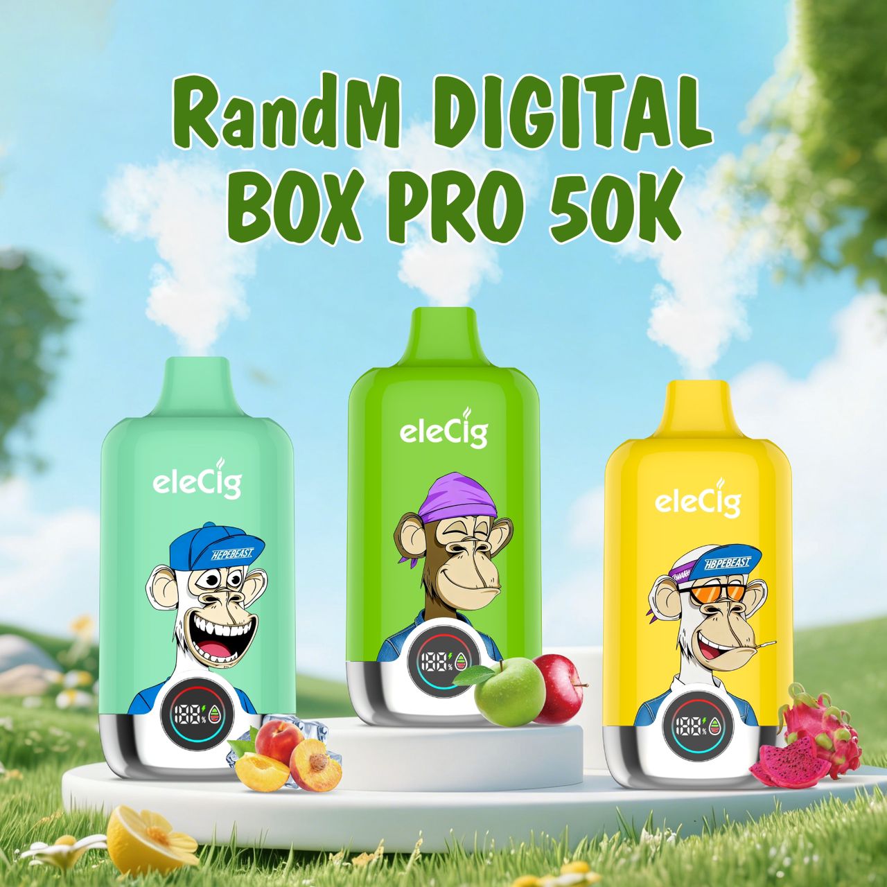 Elecig RandM Digital Box Pro 50k Kiwi Passionfruit Guava (2%/50.000puffs)